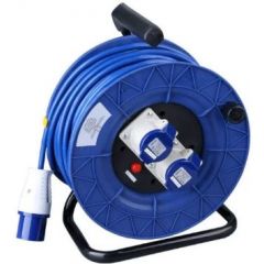 240V 25m 16A Blue Cable Reel