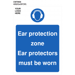 Ear Protectors Must Be Worn In This Area Sign - PVC