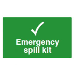 Emergency Spill Kit Safety Sign - PVC