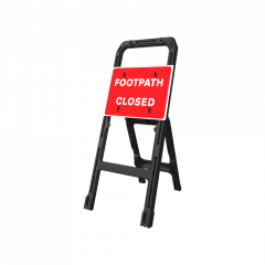 Footpath Closed Q-Frame Sign | 600x450mm Rectangle