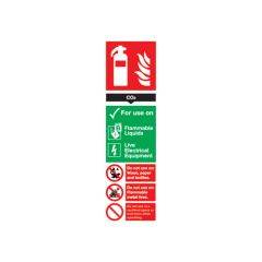 Site Safety Fire Extinguisher Sign | Fire Extinguisher Instruction Board | CMT Group UK