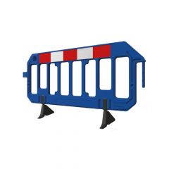 Blue Gate Plastic Barrier 2m with Anti-trip feet