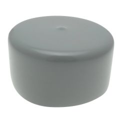 Round External Post Cap - Grey