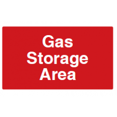 Gas Storage Area Sign - PVC
