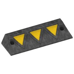 Wheel Stops 550mm Long Black/Yellow Complete with Fixings