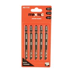 Hardwood Cutting Jigsaw Blades 100mm 8TPI - Pack of 5
