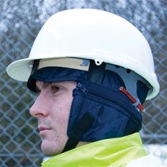 Cold Weather Safety Helmet Comforter - Blue