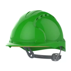 JSP EVO®2 Green Slip Ratchet Vented Safety Helmet Mid Peak 