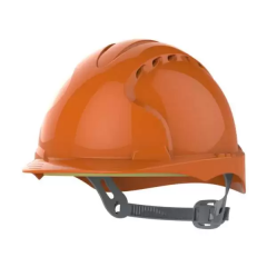 JSP EVO3 Slip Ratchet Safety Helmet Mid Peak -  Orange