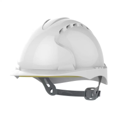 JSP EVO3 Slip Ratchet Safety Helmet Mid Peak -  White