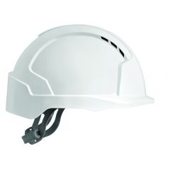 JSP EVOLite Micro Peak Safety Helmet Slip Ratchet -  White