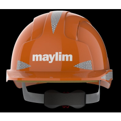 EVOlite Standard (Mid) Peak Hard Hat with Slip Ratchet Orange - Printed Maylim Logo on Front
