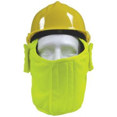 Hi-Vis Yellow Polycotton Winter Helmet liner 