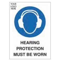 Hearing Protection Must Be Worn Sign - PVC