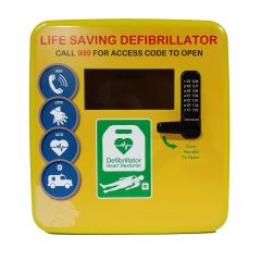 External Defibrillator Cabinet With Built-In Lock