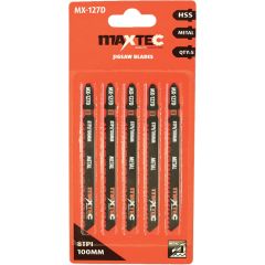 Metal Cutting Jigsaw Blades 100mm 8TPI - Pack of 5