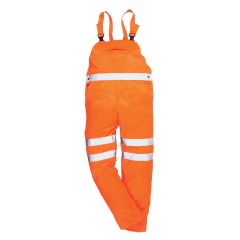 Polycotton Bib & Brace - Orange