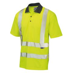 Eco-Viz Polo Shirt Yellow | LEO Workwear