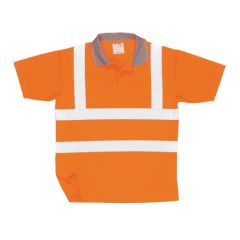 Short Sleeved Polo Shirt - Orange