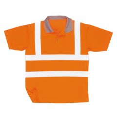 Hi Vis Polo Shirt Orange - Size Large
