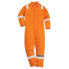 Super Light Weight Anti Static Flame Resistant Coverall | Portwest HW21-ORA-XS