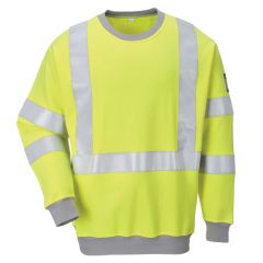 Hi Vis FR AS & Arc Sweatshirt Yellow L