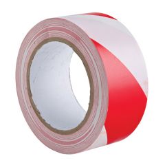 Red & White Self Adhesive Barrier Tape - 50mm x 33m