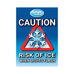 Ice Guardian LED Smart Sign - Post Mounted