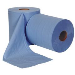 150m Blue Centre-Feed Roll - Pack of 6