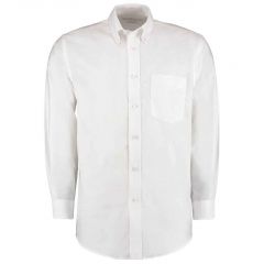 Kustom Kit Premium Oxford Long Sleeve Shirt White