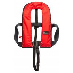 LJBRA150N-H | Bluewave 150N Red AUTOMATIC Lifejacket With Harness & Crutch Strap | CMT
