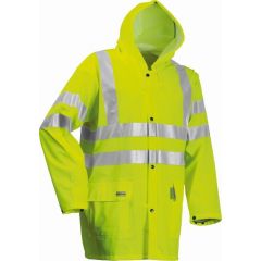 FR AS ARC Hi Vis Yellow Water Proof Rain Jacket | HW41