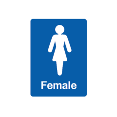 Safety Sign - 3mm Correx - 210x297mm A4 - Female