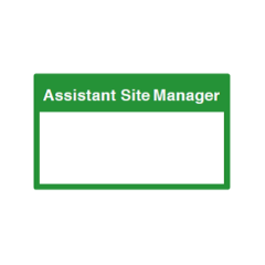 Site Sign - 3mm Correx - 297x420mm A3 - Assitant Site Manager