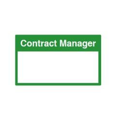 Site Sign - 3mm Correx - 420x594mm - Contract Manager