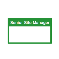 Site Sign - 3mm Correx - 420x594mm - Senior Site Manager 