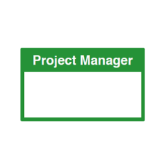Site Sign - 3mm Correx - 420x594mm - Project Manager 