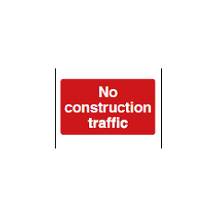Site Access Sign: No Construction Traffic 