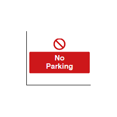 No Parking Sign - PVC