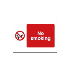 Safety Sign No Smoking A2 - PVC