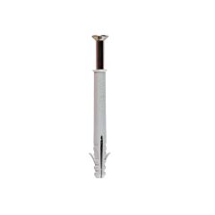 Nylon Frame Anchor - Drive Screw - Zinc Plated & Yellow Passivated  - 8mm x 60mm - Box of 100