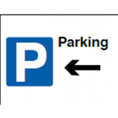 Parking Arrow Left Sign - PVC