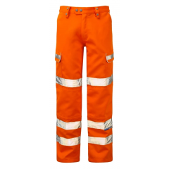 Pulsarail Hi-Visibility Teflon Coated Combat Trouser - Orange