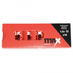 PROAA10 | MAX Alkaline Batteries | 1.5V | Battery Pack Front | CMT Group UK