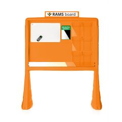 RAMS Board - Orange Rail Safety Noticeboard