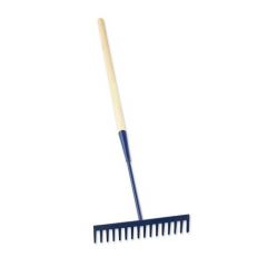 Square Tooth Asphalt Rake - Wooden Handle