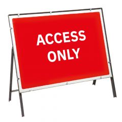 Access Only Metal Sign & Frame - 1050mm x 750mm