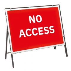 No Access Metal Sign & Frame - 1050mm x 750mm