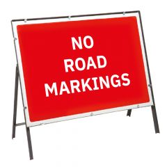 Road Sign - No Road Markings 