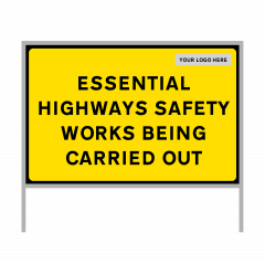 Road sign - Covid-19 - Essential highways safety works - Size 1050 x 750